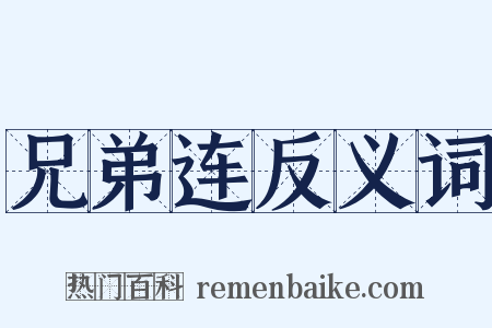 兄弟连反义词是什么意思的图片